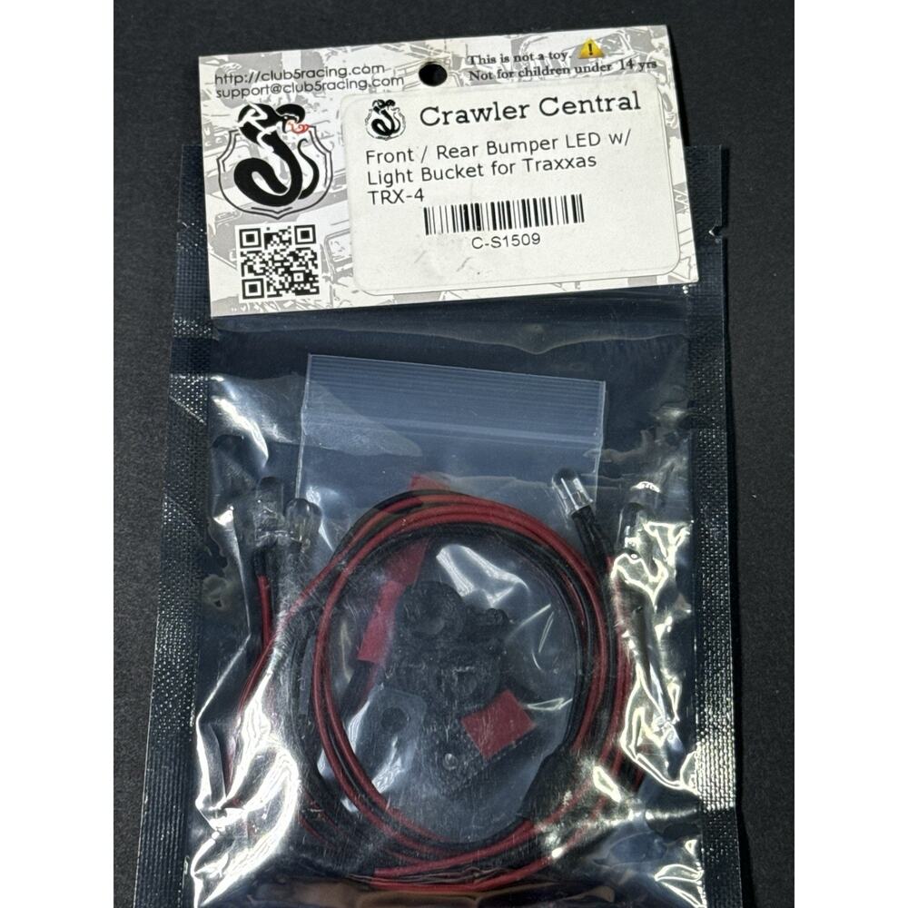 Crawler Central Front/Read Bumper Led W/Light Bucket For TRAXXAS TRX-4